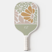 Raquette De Pickleball Fleurs Super rétro de Bohême (Recto)