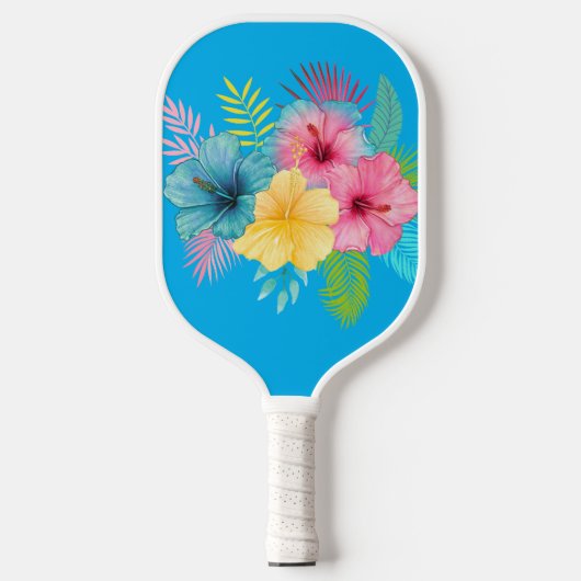 Raquette De Pickleball Fleurs tropicales (Recto)