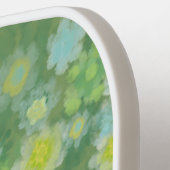 Raquette De Pickleball Floral Abstrait sel Aquarelle Peinture Motif (Détail gauche)