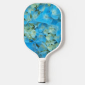 Raquette De Pickleball Floral bleu français Hydrangea (Verso)