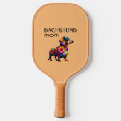 Raquette De Pickleball Floral Dachshund Maman Paddle (Verso)