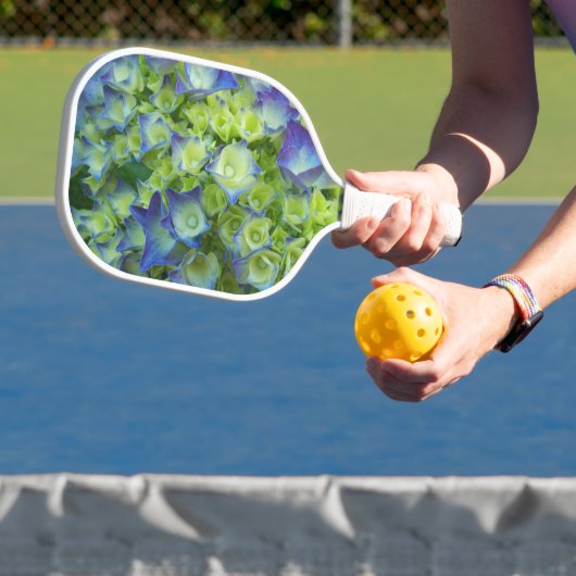 Raquette De Pickleball Floral Jeune Hydrangée Bleue (Insitu)