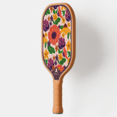 Raquette De Pickleball Floral Pattern Monogram Pickleball Paddle (Gauche)