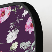 Raquette De Pickleball Floral pourpre (Détail gauche)