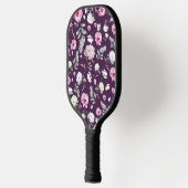 Raquette De Pickleball Floral pourpre (Gauche)