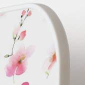 Raquette De Pickleball Floral rose personnalisé (Détail gauche)