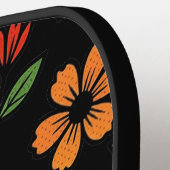 Raquette de Pickleball Florale (Détail gauche)