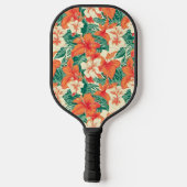 Raquette De Pickleball Flore tropicale hawaïenne motif (Verso)