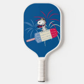 Raquette De Pickleball Flying Ace Snoopy on Ice Pop (Verso)