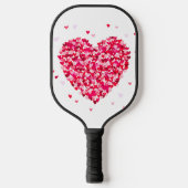 Raquette De Pickleball Forme de coeur Valentines Jour Amour Cadeau (Recto)