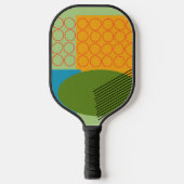 Raquette De Pickleball Formes Abstraites (Recto)