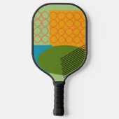 Raquette De Pickleball Formes Abstraites (Verso)