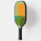 Raquette De Pickleball Formes Abstraites (Gauche)