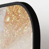 Raquette De Pickleball Formes abstraites rose vif (Détail gauche)