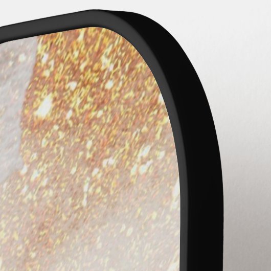 Raquette De Pickleball Formes abstraites rose vif (Détail gauche)