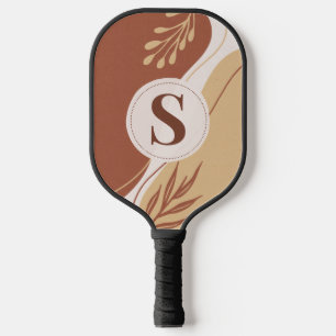 Raquette De Pickleball Formes irrégulières Abstraites aux couleurs de ter