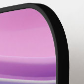 Raquette De Pickleball Formes roses et lavandes ondulées (Détail gauche)