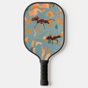 Raquette De Pickleball Fourmis avec fleurs bleues Flore australienne