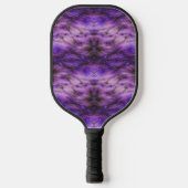 Raquette De Pickleball Fourrure abstraite violette texturée (Recto)