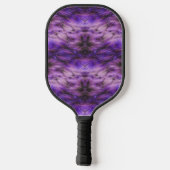 Raquette De Pickleball Fourrure abstraite violette texturée (Verso)