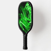 Raquette De Pickleball Fractale de fumée verte (Gauche)