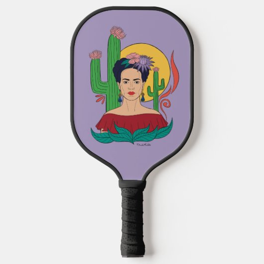 Raquette De Pickleball Frida Kahlo Desert Graphic (Recto)