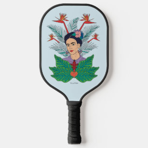 Raquette De Pickleball Frida Kahlo Oiseaux de Paradis Floral Graphic