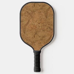 Raquette De Pickleball Fumée naturelle Cork Barre de bois Grain Look