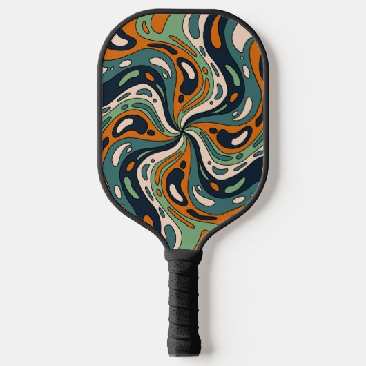 Raquette De Pickleball Fun Bold Psychedell Swirl Motif Personnalisé (Recto)