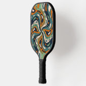 Raquette De Pickleball Fun Bold Psychedell Swirl Motif Personnalisé (Gauche)