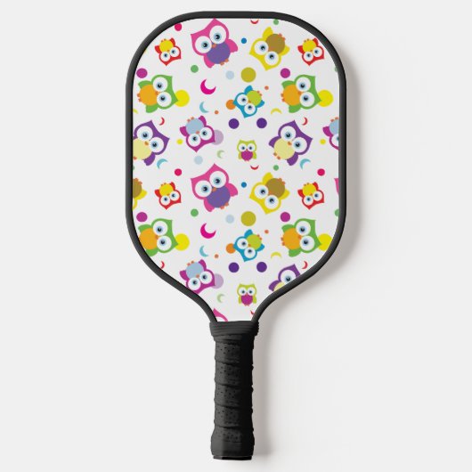 Raquette De Pickleball Fun Hoot Owl Main Drake Motif Design (Verso)