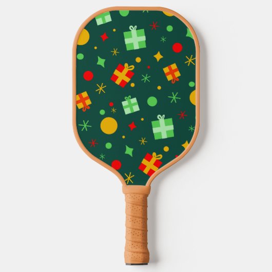Raquette De Pickleball Fun Jouer Motif de Noël (Recto)
