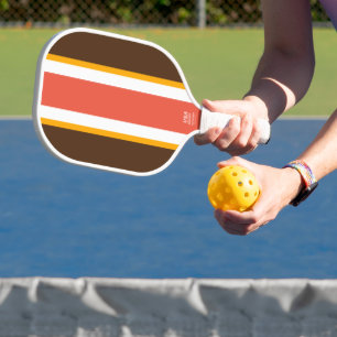 Raquette De Pickleball Fun Orange Centre Arrière - plan de cacao sophisti