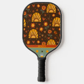 Raquette De Pickleball Fun Sunshine Personnalisé, Inspirivée Rétro Modern (Verso)