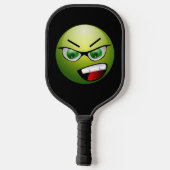 Raquette De Pickleball Funky Angry Face Vert Noir (Verso)
