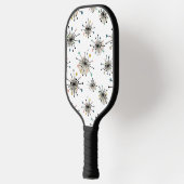 Raquette De Pickleball Funky Atomic Starburst Mid Century Motif moderne (Gauche)