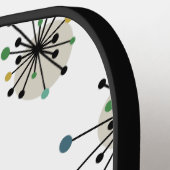 Raquette De Pickleball Funky Atomic Starburst Mid Century Motif moderne (Détail gauche)