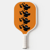 Raquette De Pickleball Funky Halloween chauve-souris Éffrayante Black Gho (Verso)