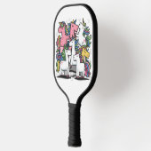 Raquette De Pickleball Funny Cool Unicorn Art Abstrait (Gauche)