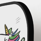 Raquette De Pickleball Funny Cool Unicorn Art Abstrait (Détail gauche)