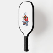 Raquette De Pickleball Funny Dachshund Chien Weenie Saucisse Hotdog Sandw (Gauche)