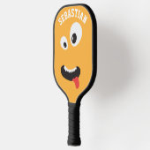 Raquette De Pickleball Funny Face Novelty Nom personnalisé (Gauche)