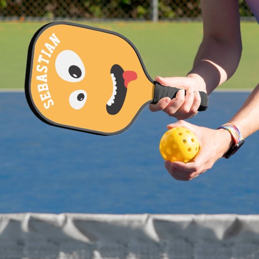 Raquette De Pickleball Funny Face Novelty Nom personnalisé (Insitu)