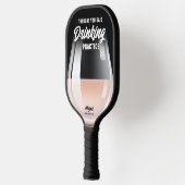 Raquette De Pickleball Funny Personnalisé Boisson Exercice Pinot Rose (Gauche)
