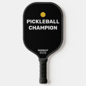 Raquette De Pickleball Funny Pickleball Champion Nom du texte personnalis (Recto)