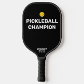 Raquette De Pickleball Funny Pickleball Champion Nom du texte personnalis (Verso)