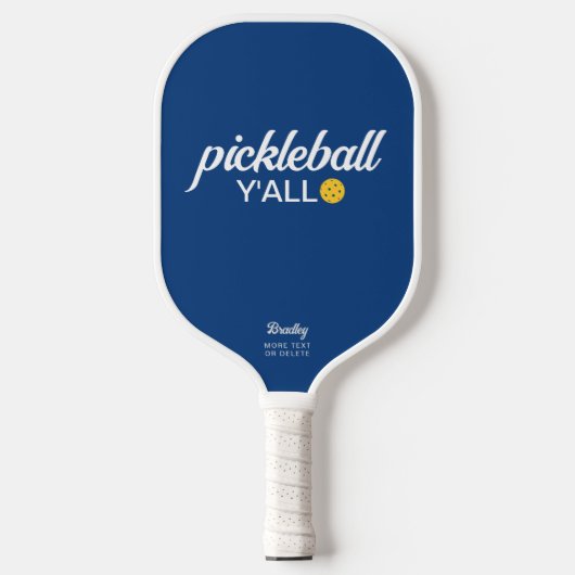Raquette De Pickleball Funny Pickleball Y'all Nom du texte personnalisé (Recto)