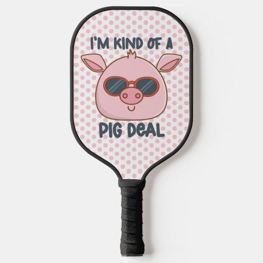 Raquette De Pickleball Funny Pig Pun (Recto)