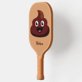 Raquette De Pickleball Funny Poop nom personnalisé (Gauche)