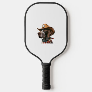 Raquette De Pickleball Funny Sheriff Chemise Chien Allemand Pointer Chien